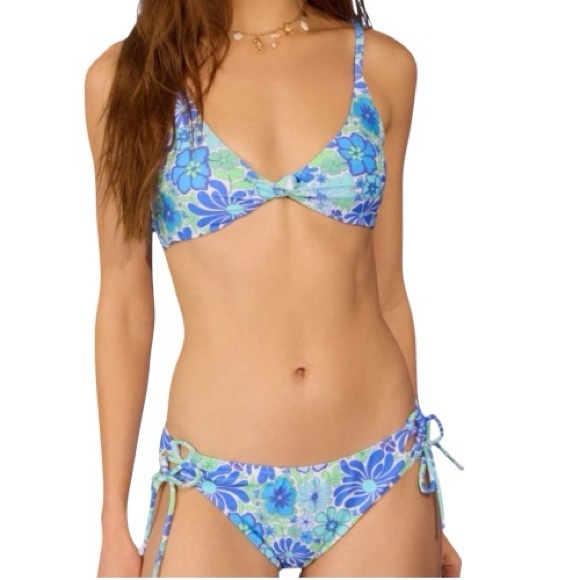 Altar'd State Other - Altar'd State Bikini Set S Tropical Floral Twist Front Spring BNWT